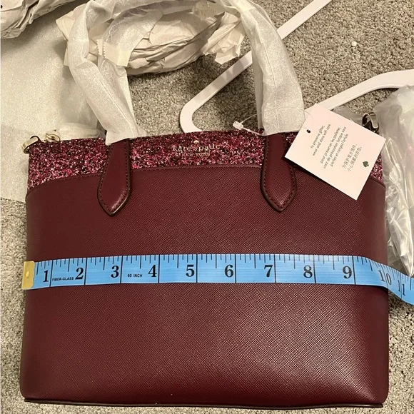 Kate Spade Cherrywood Flash Satchel NWT Merlot - Picture 10 of 13